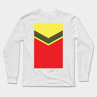 Wales 1976 Retro Admiral Red, Green, Yellow Long Sleeve T-Shirt